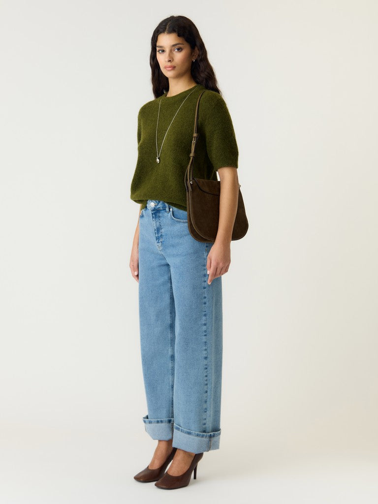 Y.A.S naisten neulepusero Yasjohi, Fir Green