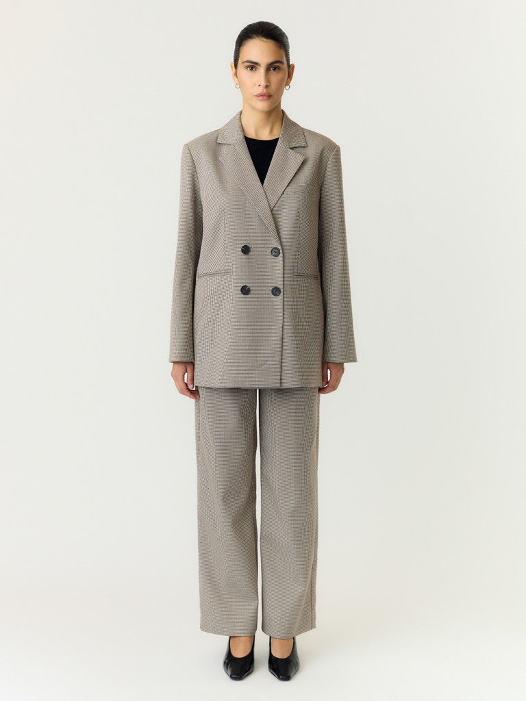 Y.A.S naisten bleiseri Yaschekka, Black w. checks