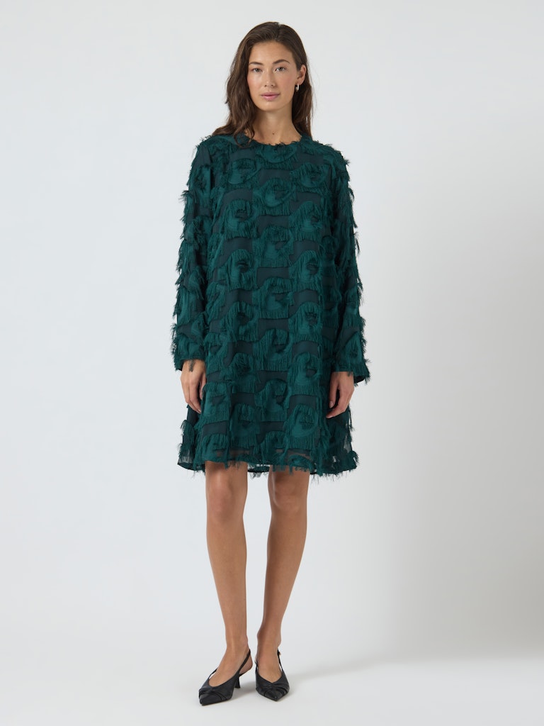 Y.A.S naisten mekko YASDIO LS SHORT DRESS, Ponderosa Pine
