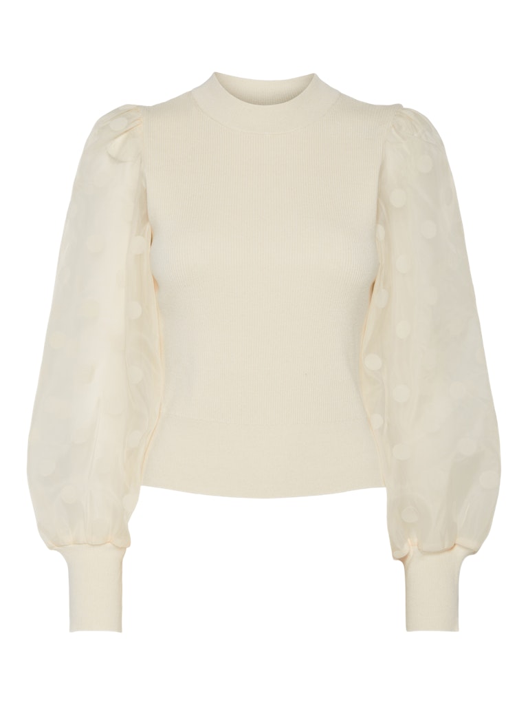 Y.A.S naisten pusero K-YASDOTME LS KNIT PULLOVER S. NOOS, Birch