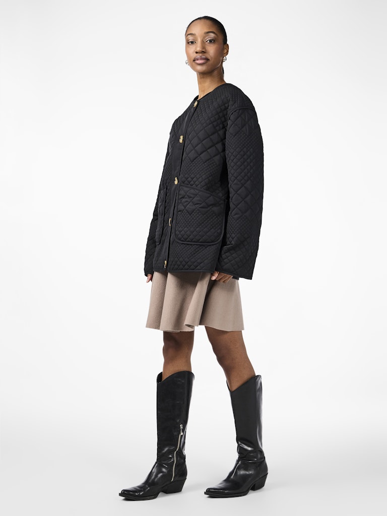 Y.A.S naisten tikkitakki YASLAURIE LS Padded Jacket S., musta