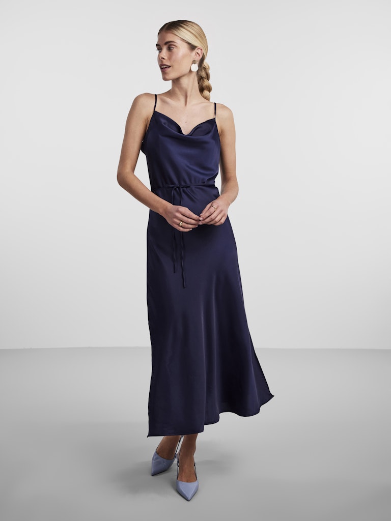 Y.A.S midimekko YASTHEA Strap Long Dress, Evening Blue