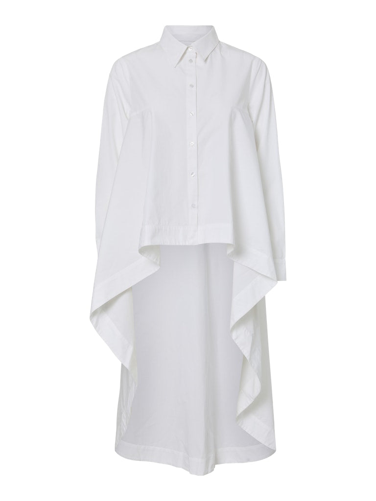 Y.A.S naisten paitapusero YASFlowly LS Long Shirt, Star White