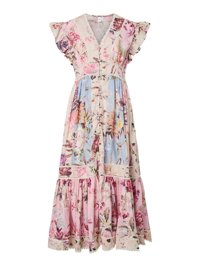 Y.A.S mekko YasMessa Cs Long Dress, Pristine W. Ballerina/Sky