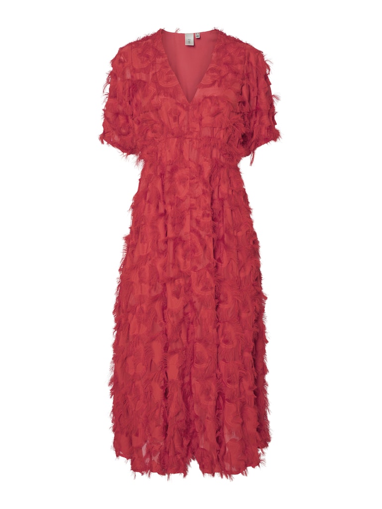 Y.A.S mekko YASPAZYLLA 2/4 Midi Dress S. - Show, Poinsettia