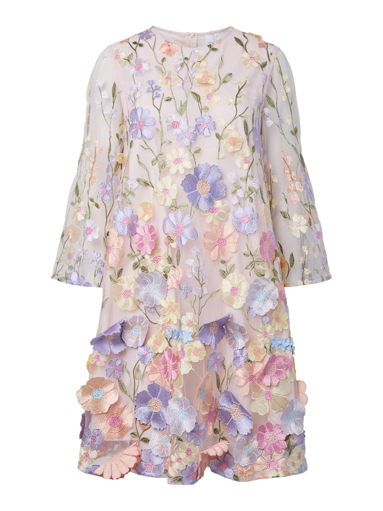 Y.A.S mekko YASFlowering 3/4 Dress, vaaleanpunainen kuosi