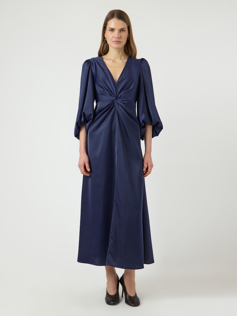 Y.A.S mekko YASThea LS Long Dress S. Noos, Evening Blue