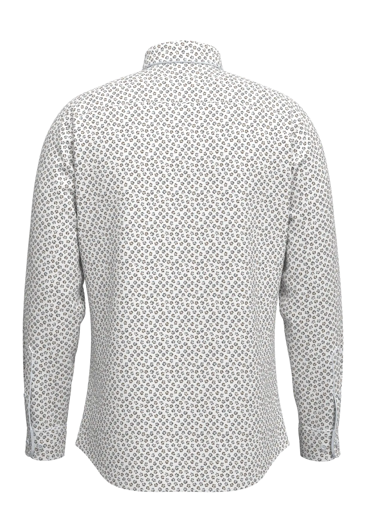 Selected kauluspaita SLHSLIM-Performance Shirt  LS AOP, Bright White Multi D