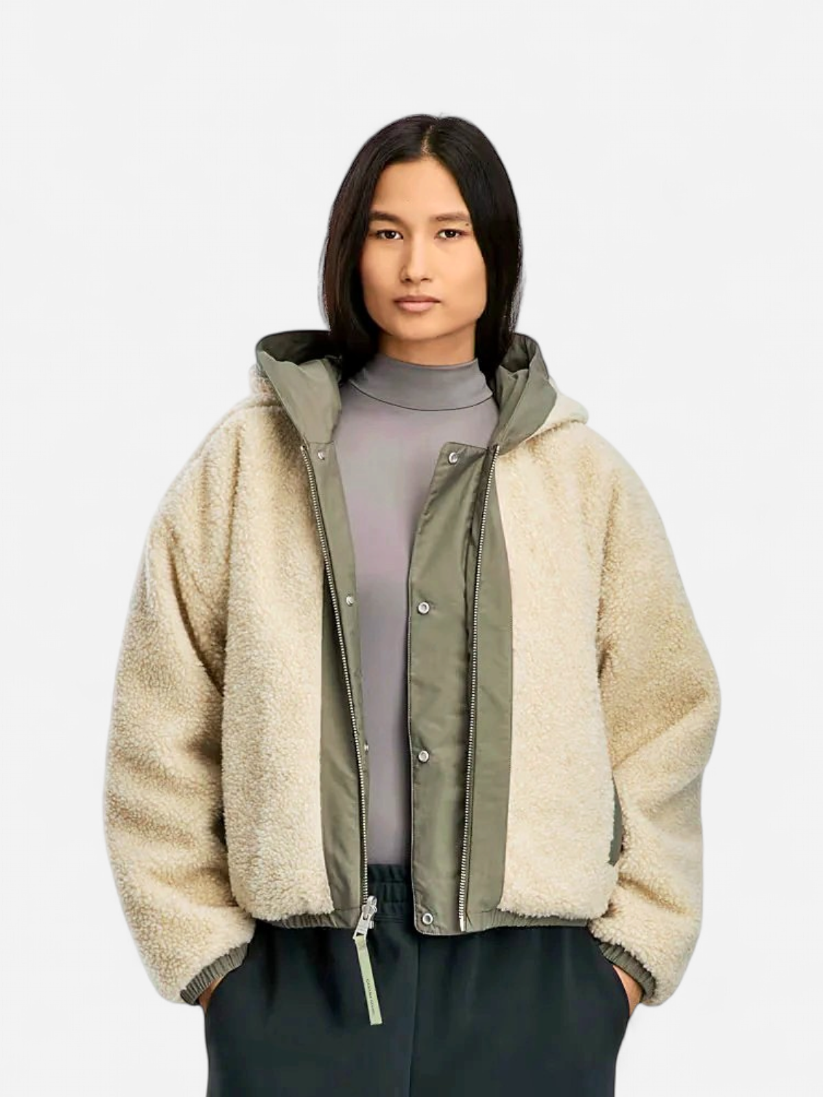 Canada Goose naisten fleecetakki ALBERNI REVERSIBLE FLEECE BOMBER, vihreä - Kekäle.fi