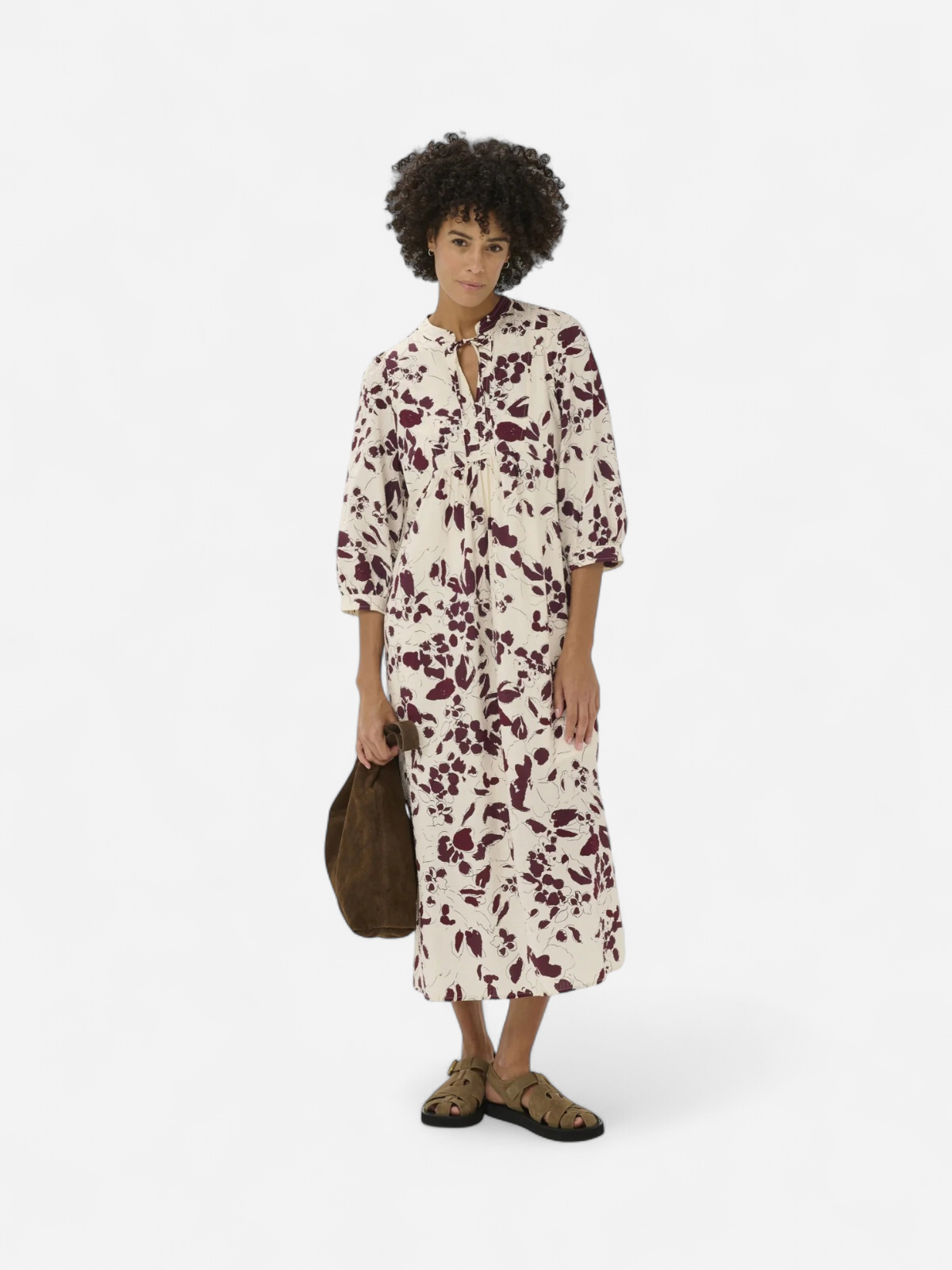 Part Two mekko AlessaPW DR, Fig Artflower Print - Kekäle.fi