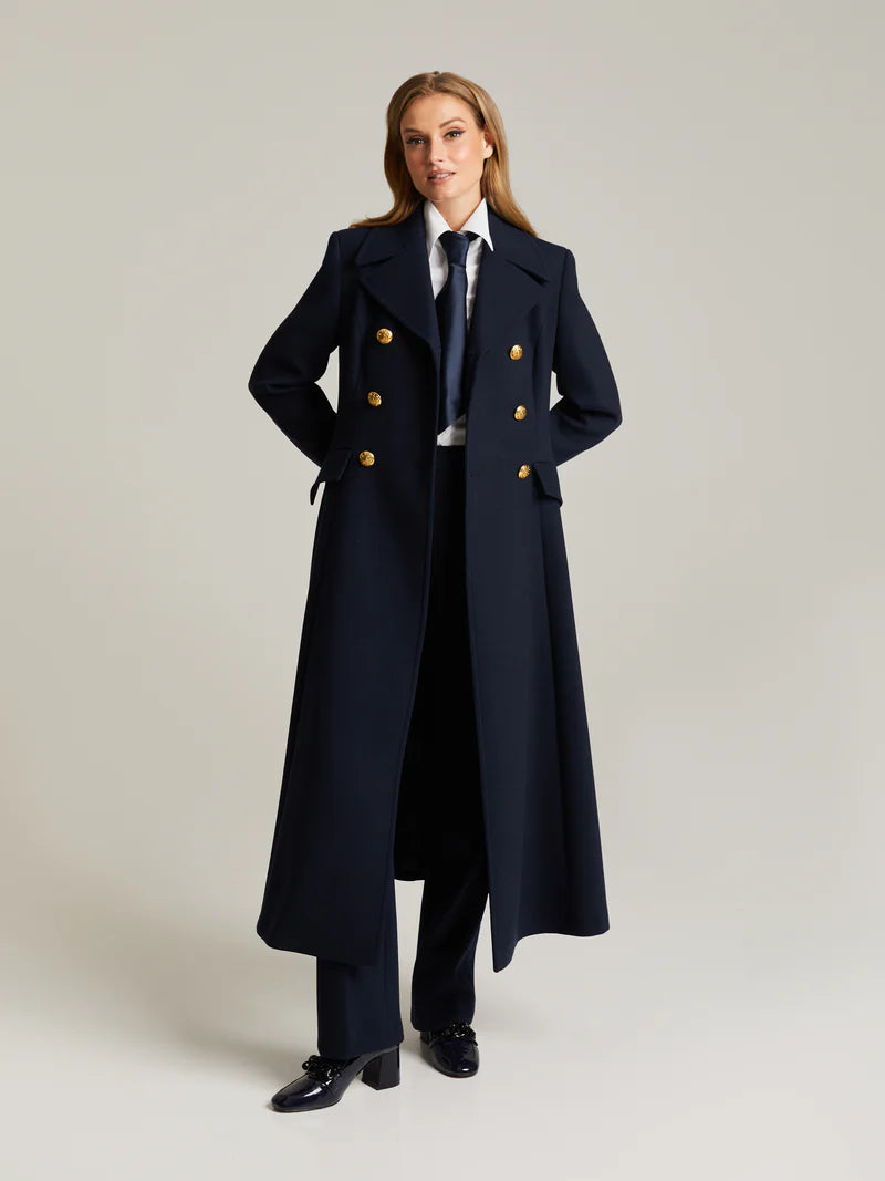 andiata-naisten-pitka-villakangastakki-dezire-coat-tummansininen-1