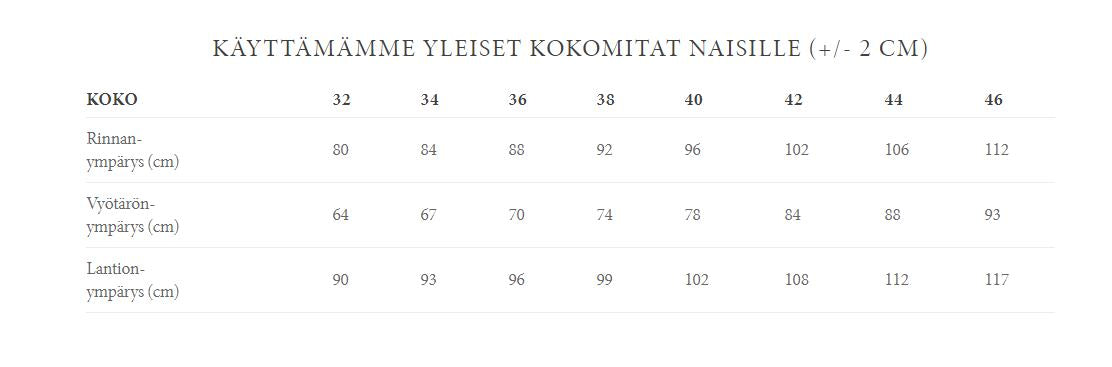 Andiata Naisten Pusero, Fifi 2 Luonnonvalkoinen