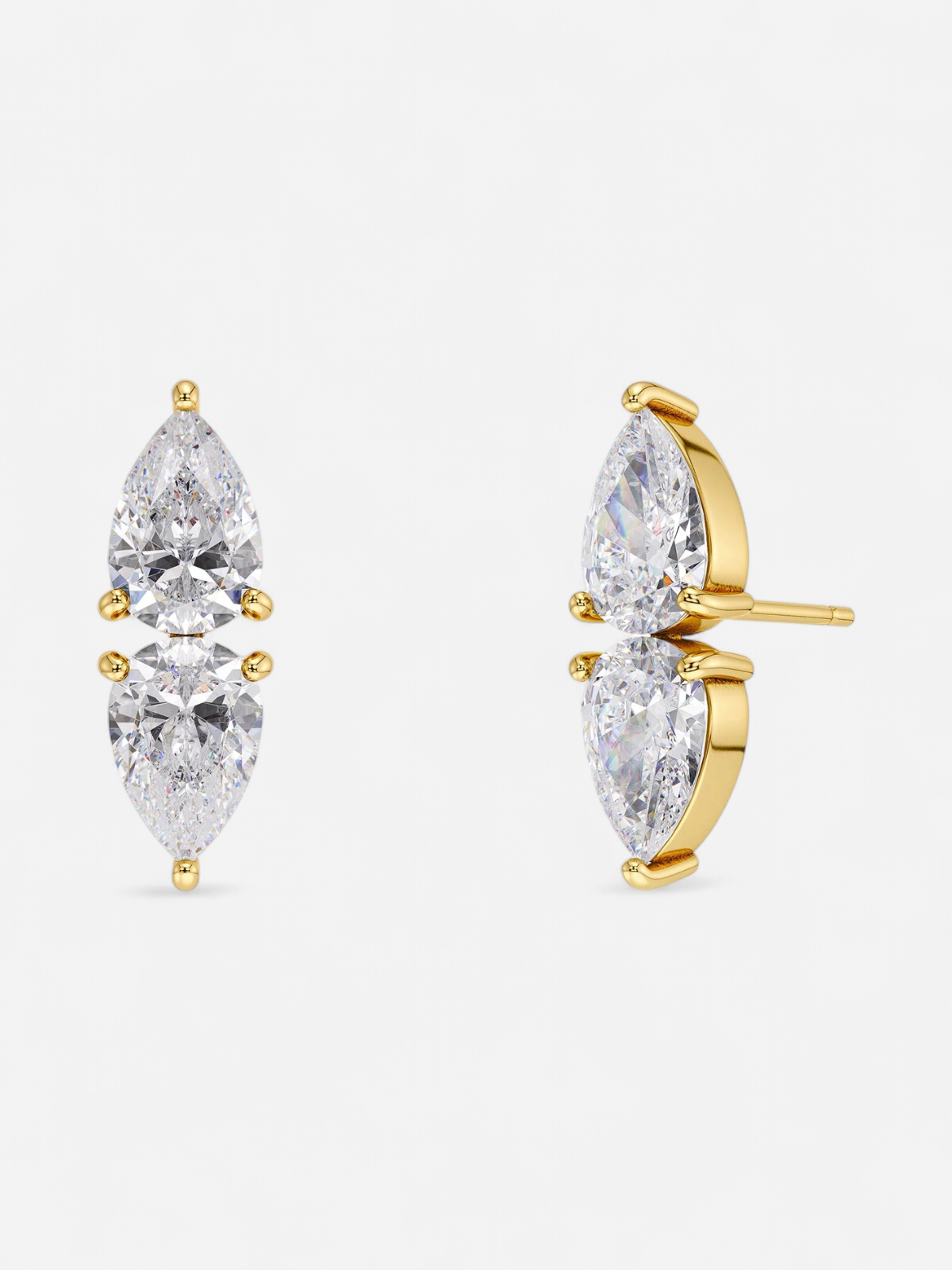 ARROW STUDS GOLD Gold pleated - Kekäle.fi