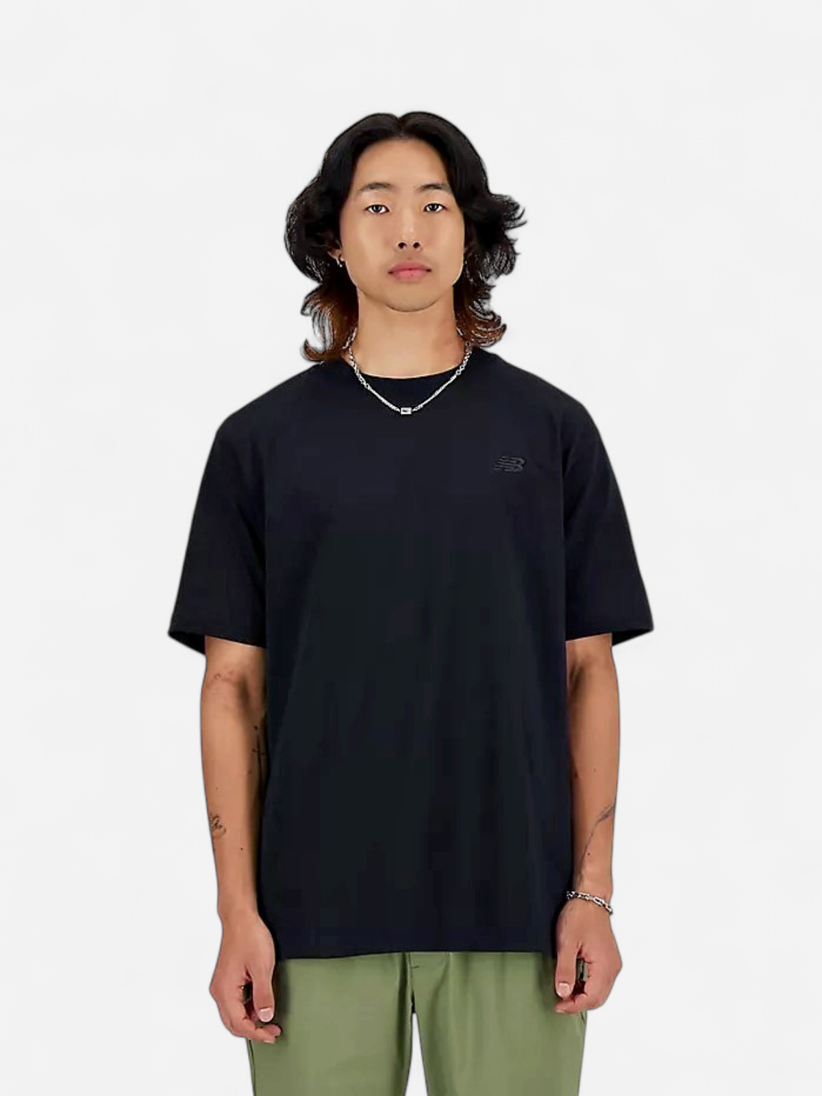 New Balance miesten t-paita Athletics Cotton t-shirt, musta - Kekäle.fi