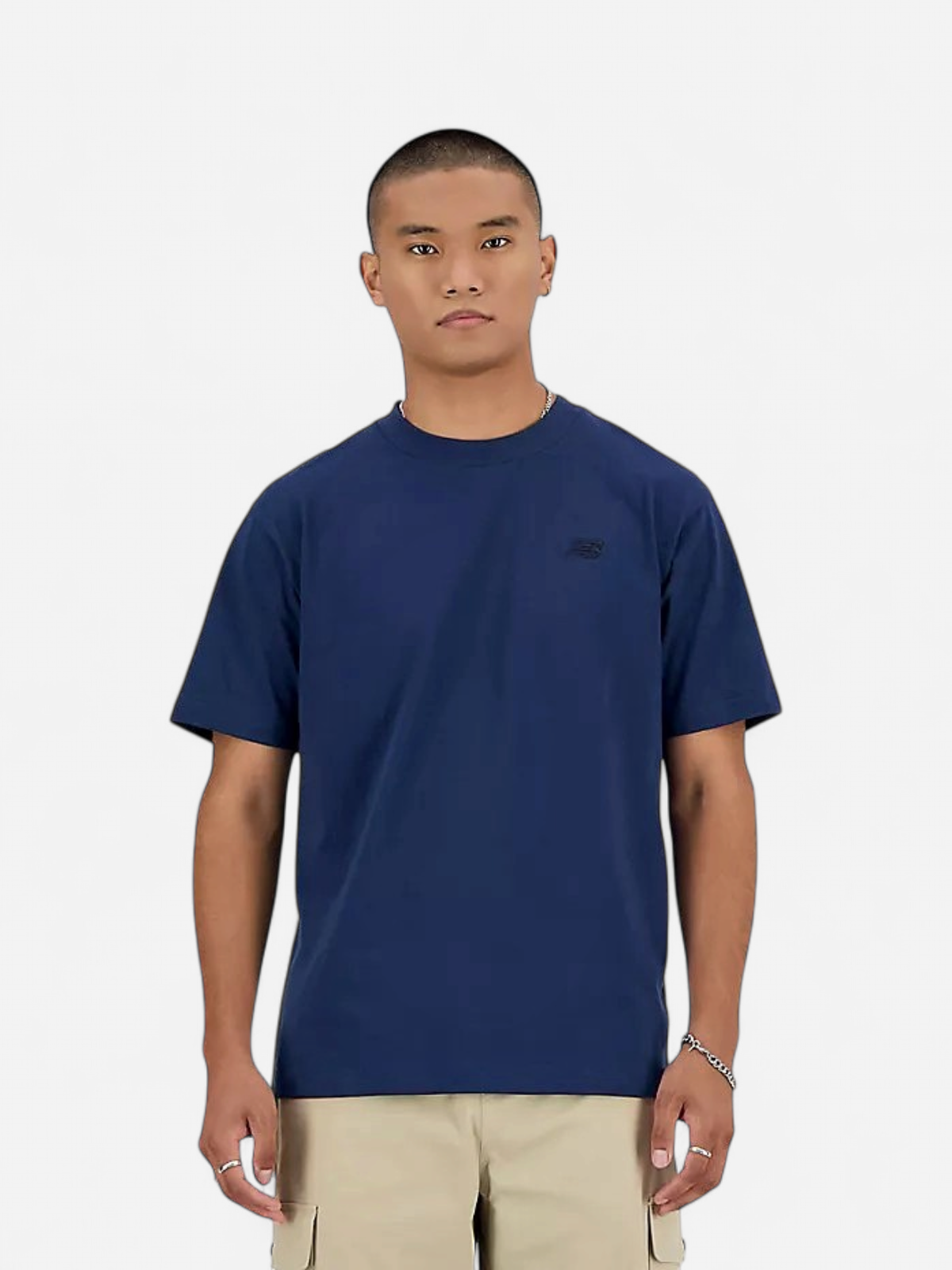 New Balance miesten t-paita Athletics Cotton t-shirt, tummansininen - Kekäle.fi