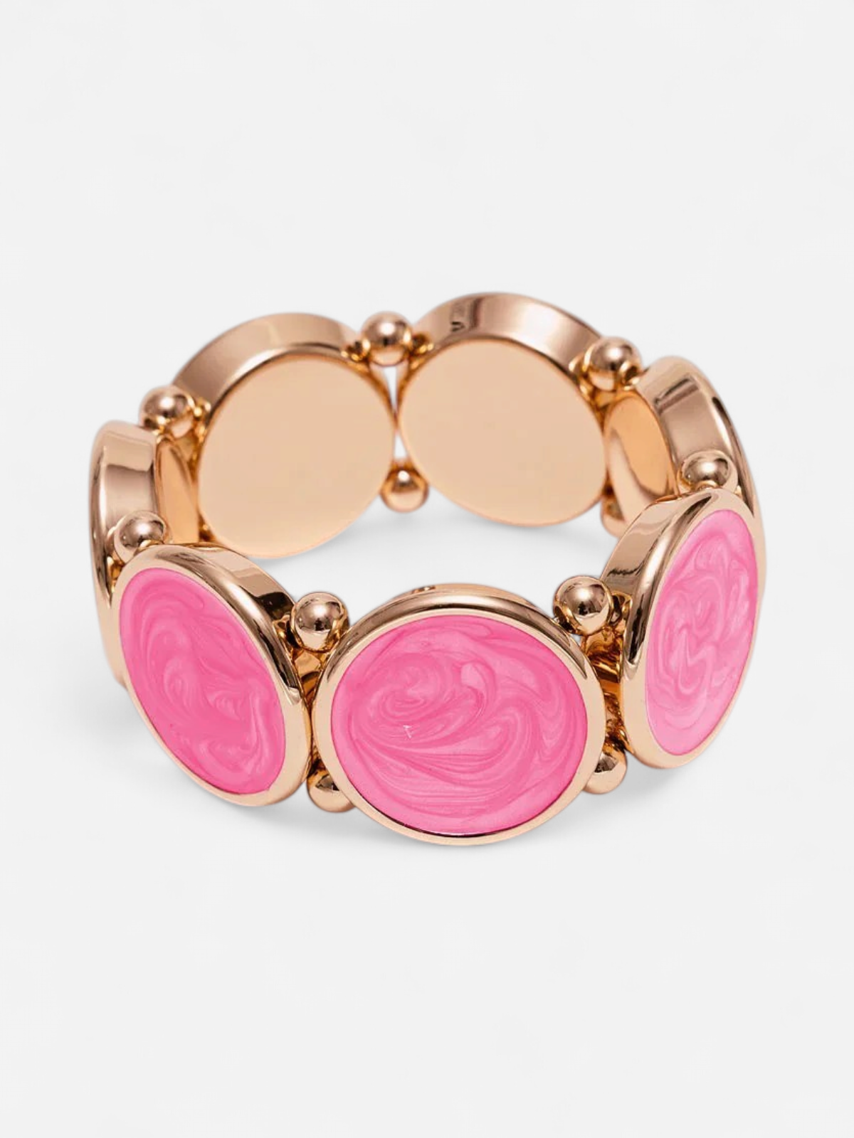 AVA PEARL ELASTIC BRACELET PINKKI - Kekäle.fi