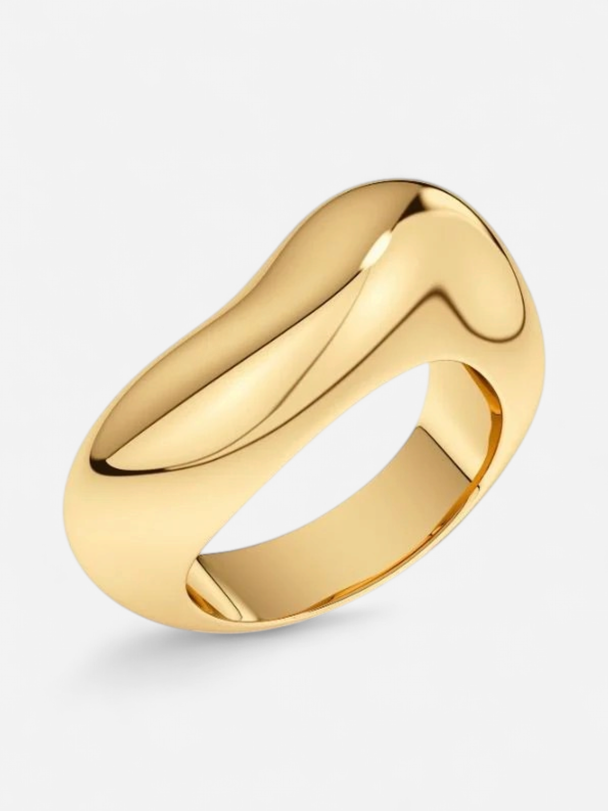 Edblad sormus Azura Ring, Gold pleated - Kekäle.fi