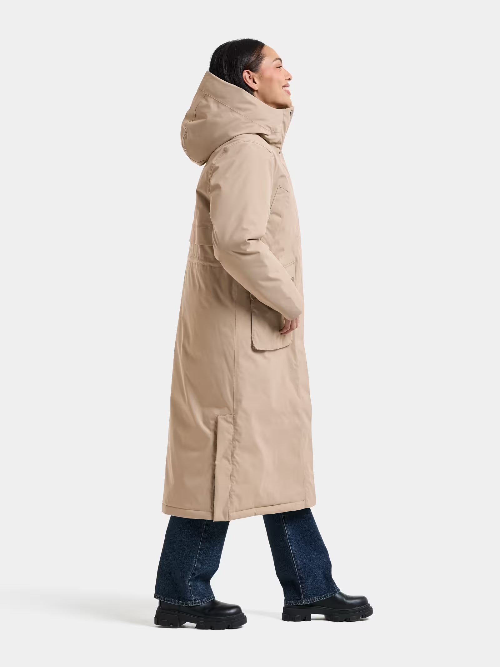Didriksons naisten parkatakki Melody, vaalea beige