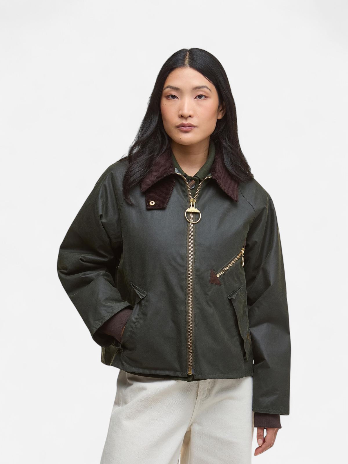 Barbour Arlene Wax Jacket KHAKI - Kekäle.fi