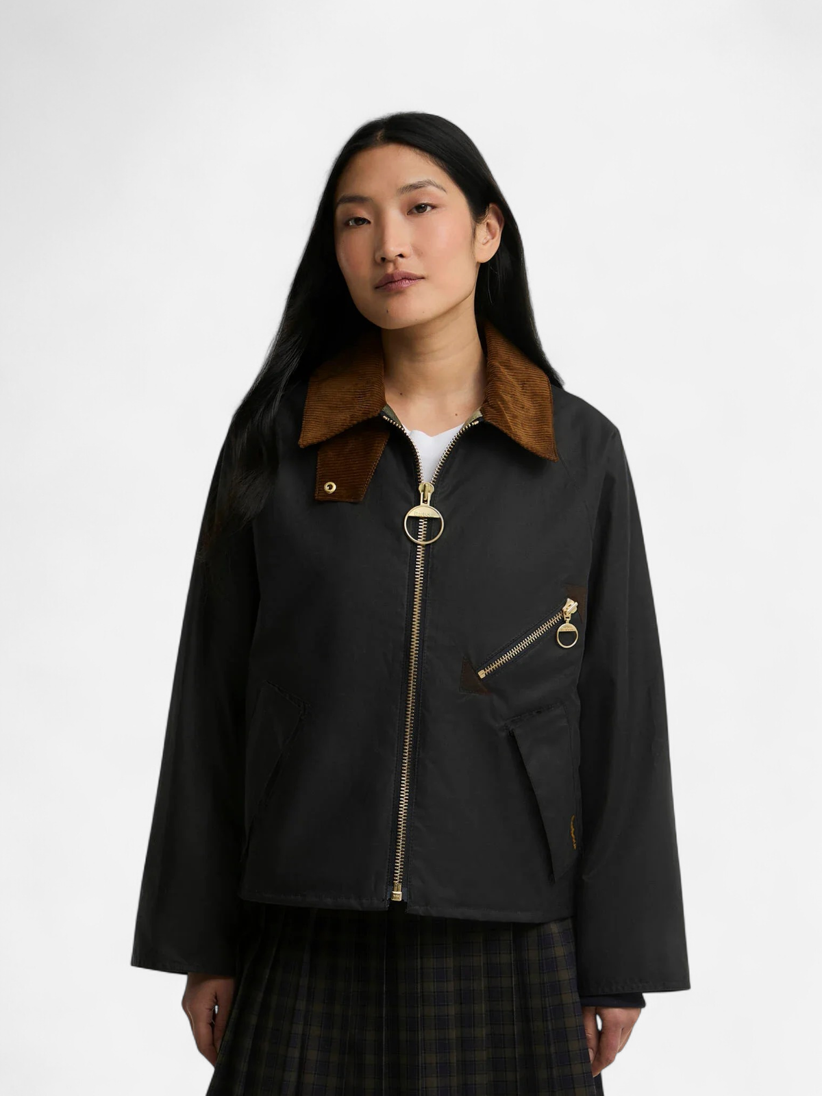 Barbour Arlene Wax Jacket TUMMANSININEN - Kekäle.fi