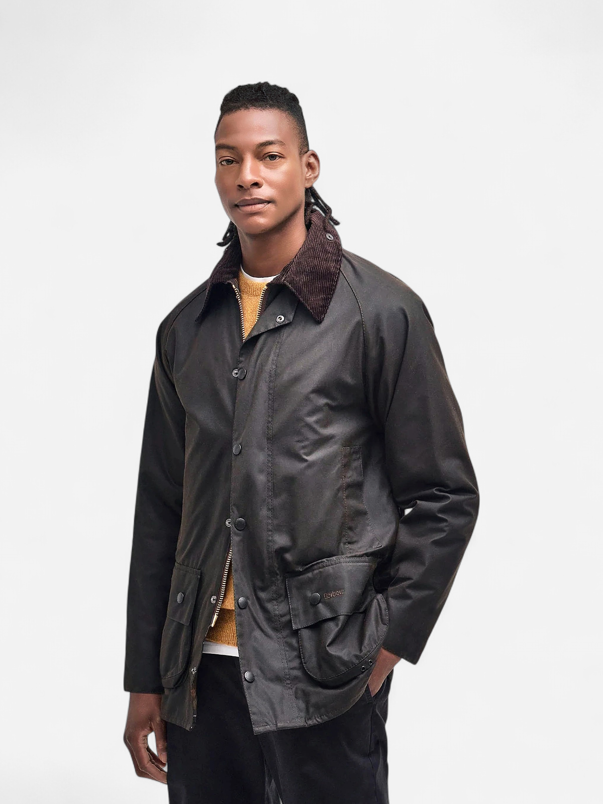 Barbour miesten takki Classic Beaufort Wax Jacket, tumma oliivi - Kekäle.fi