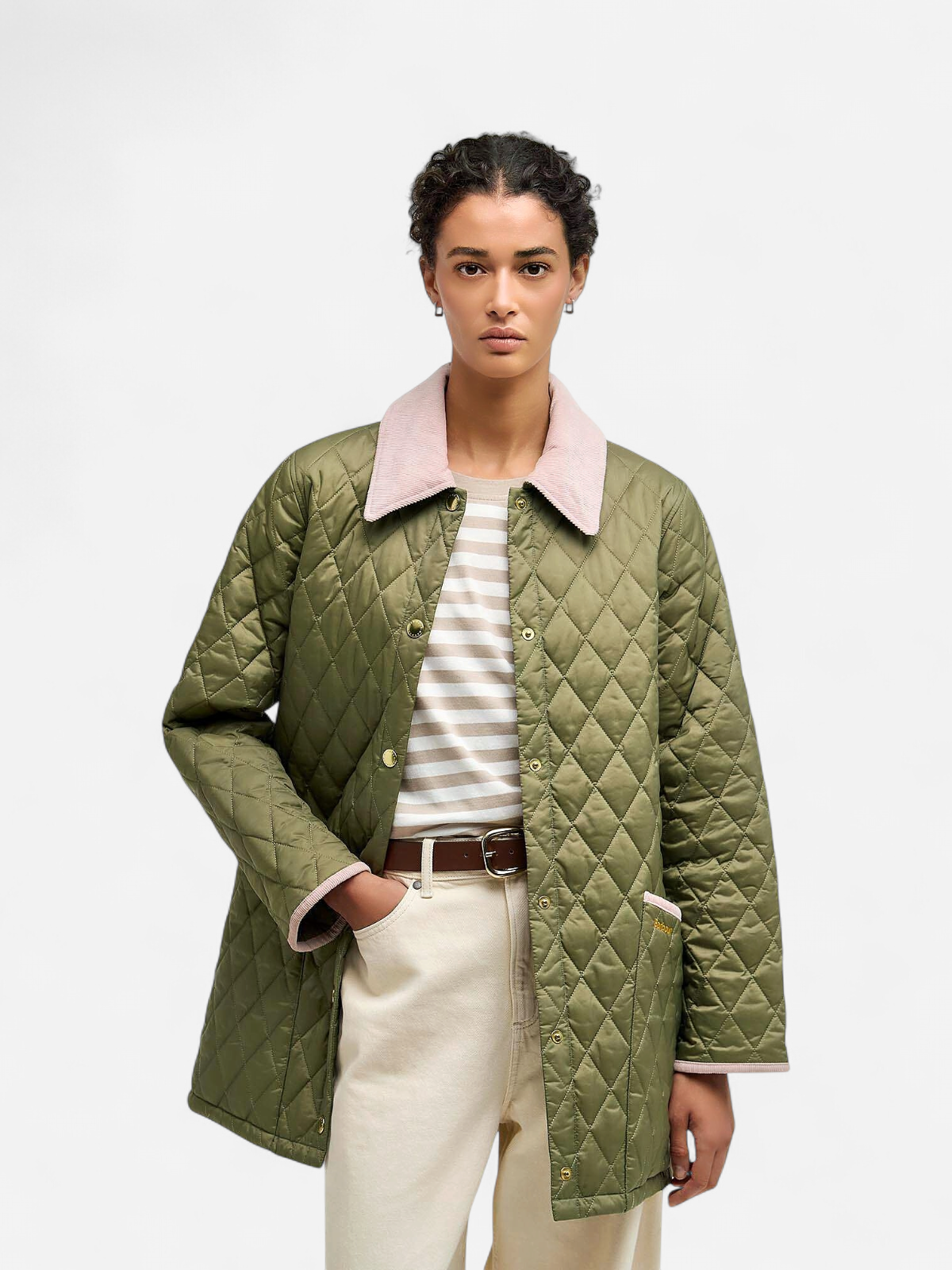 Barbour naisten takki Mod Liddesdale Jacket, khaki - Kekäle.fi
