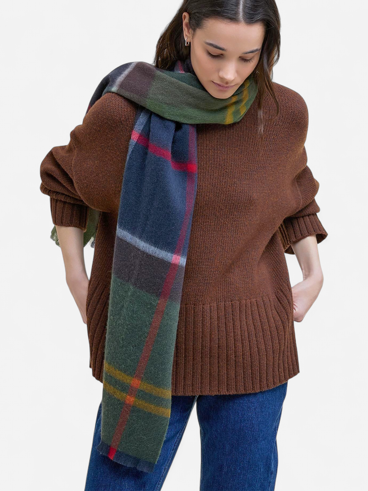 Barbour Rosefield Tartan Scarf VIHREÄ RUUTU - Kekäle.fi
