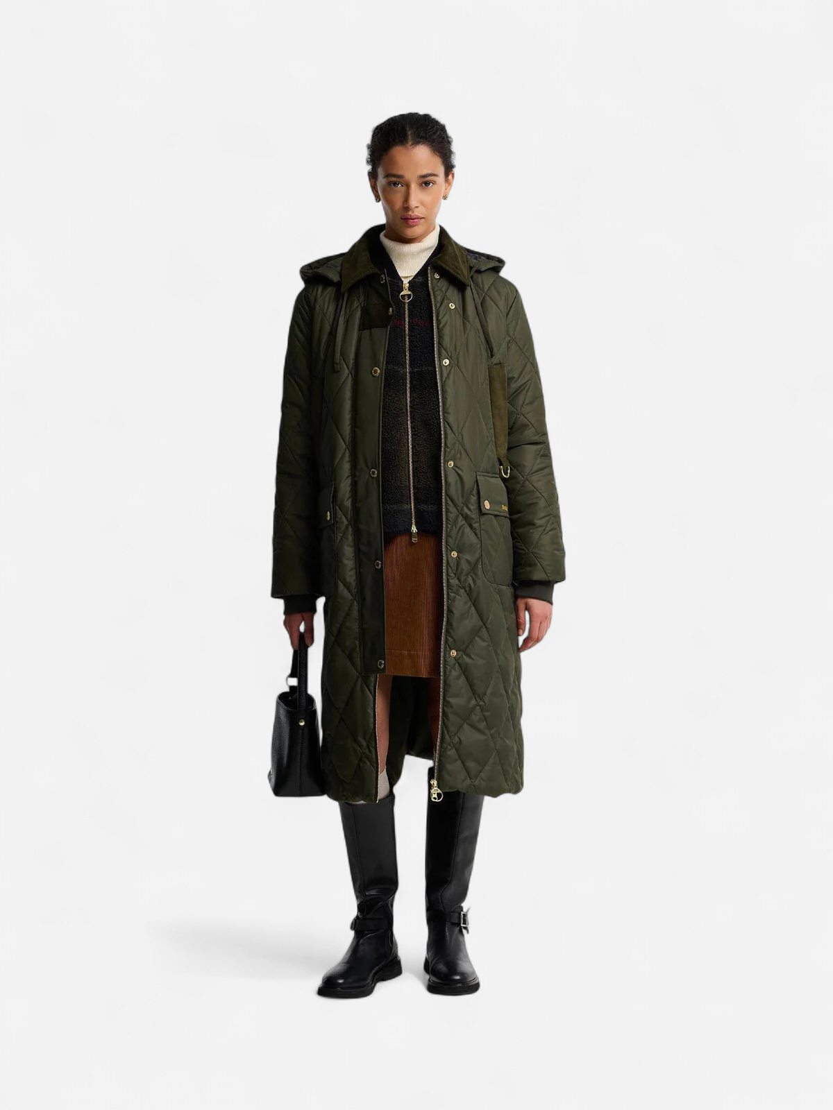Barbour naisten tikkitakki Rudson Quilt, khaki - Kekäle.fi