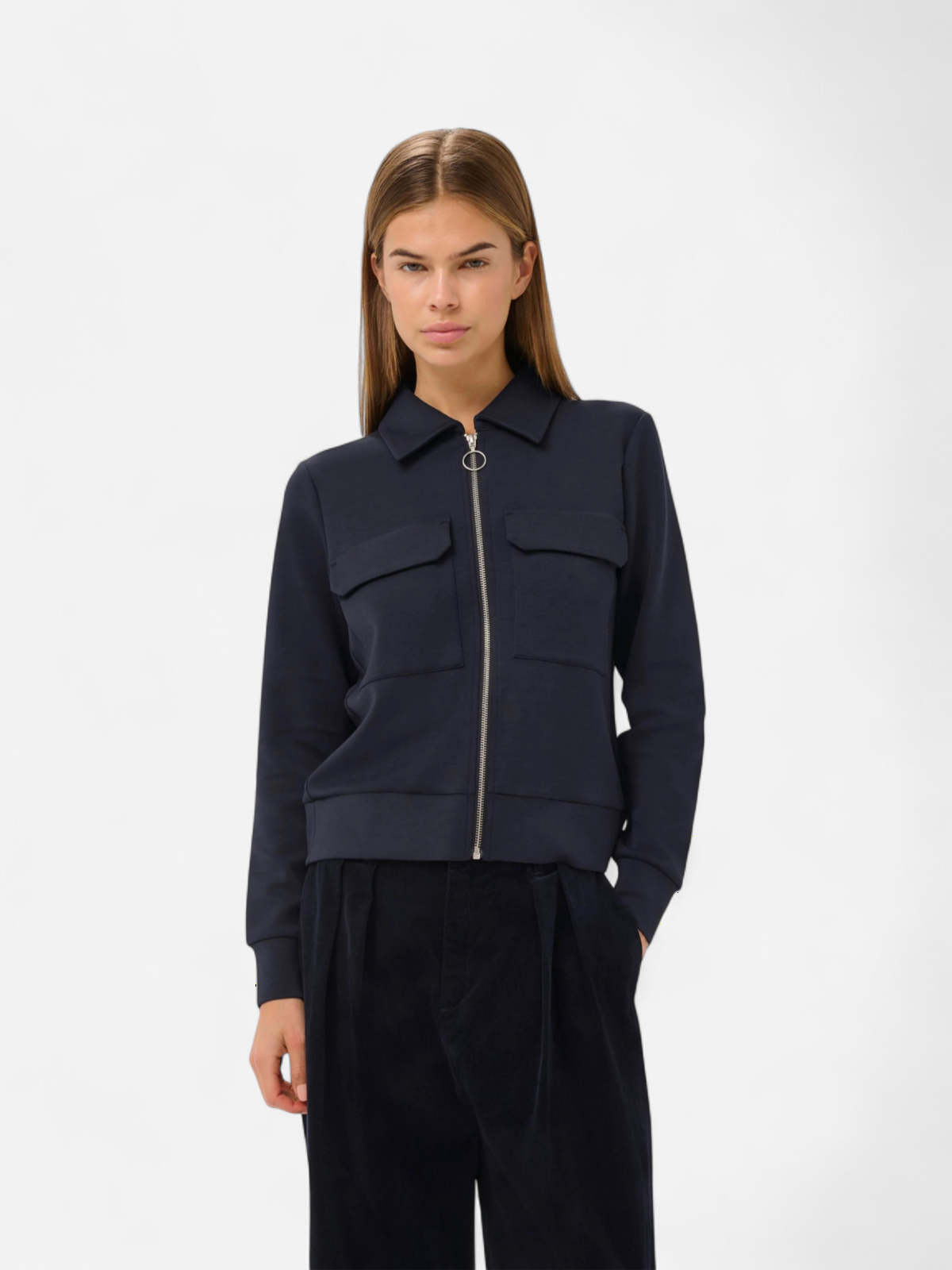 InWear naisten collegetakki BecaIW Cardigan, Marine Blue - Kekäle.fi