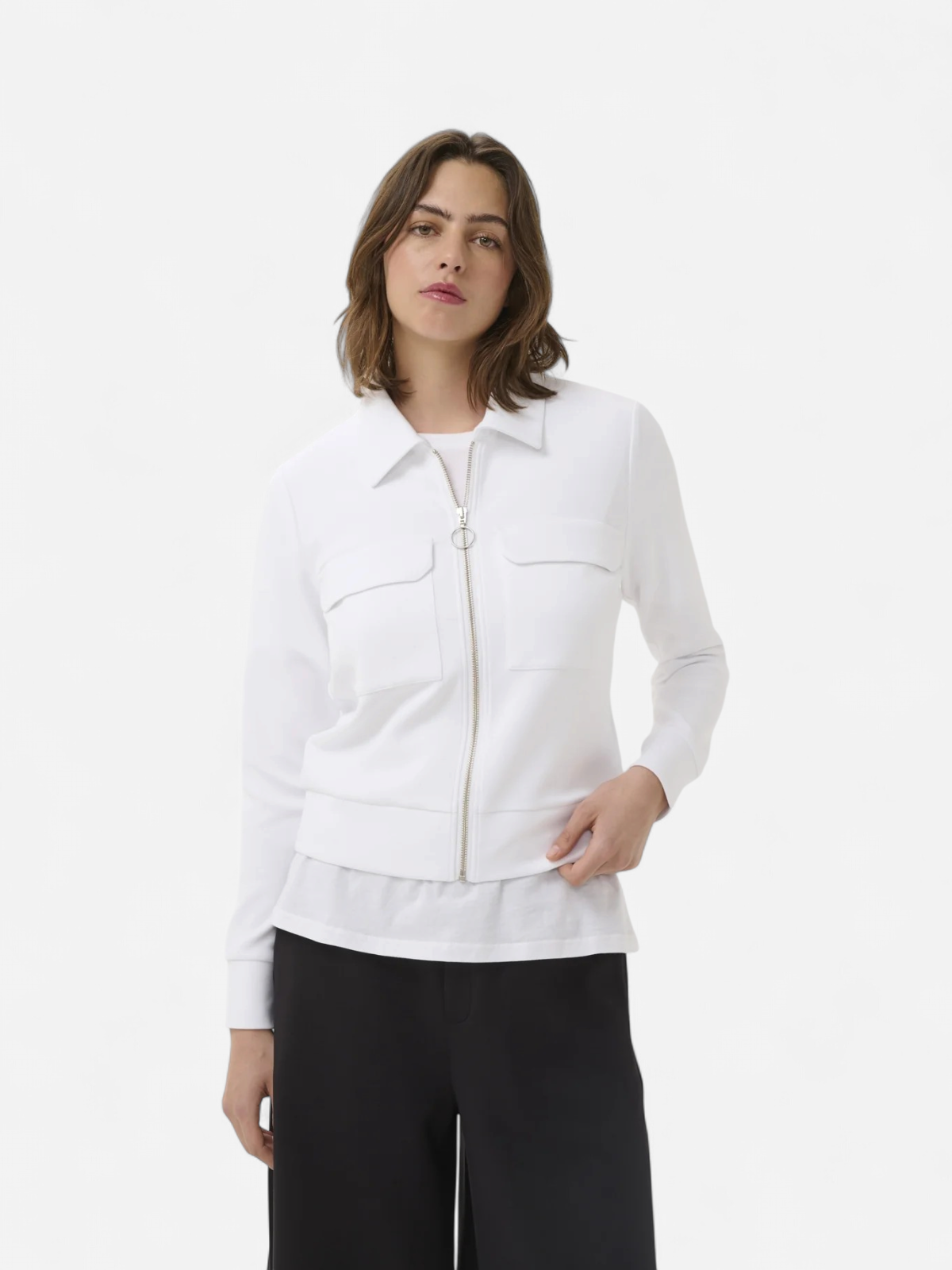 Inwear naisten takki BecaIW Cardigan, Pure White - Kekäle.fi