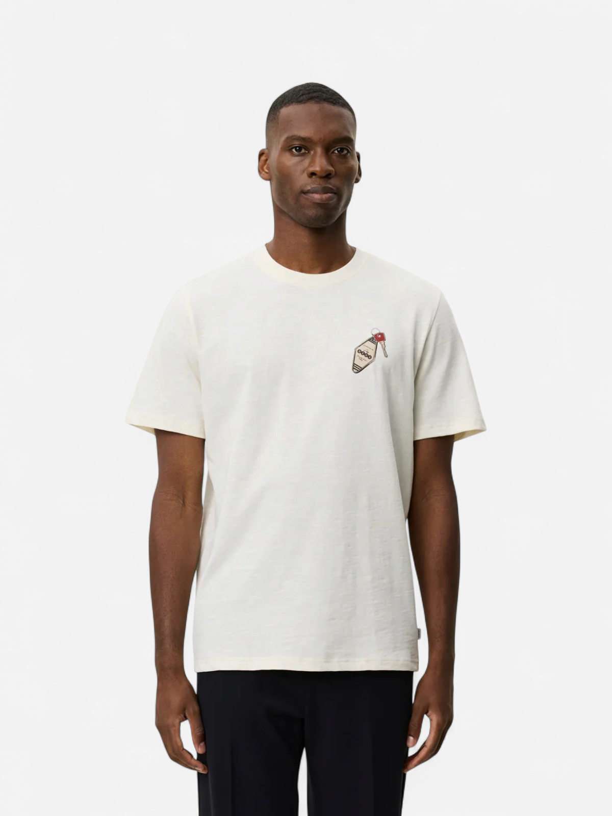Les Deux miesten t-paita Ben Troy Keys T-shirt, luonnonvalkoinen - Kekäle.fi