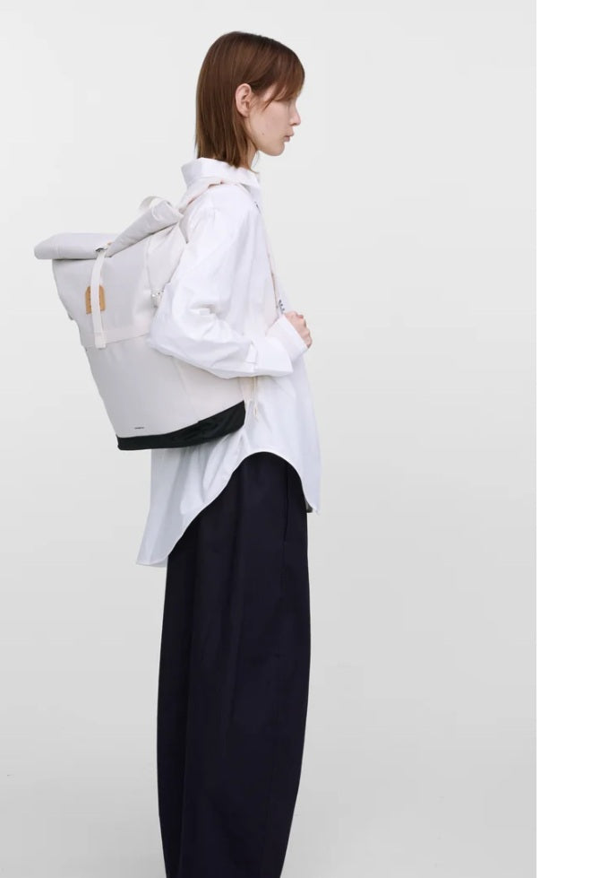 Sandqvist reppu Icon Rolltop Backpack 14'', beige