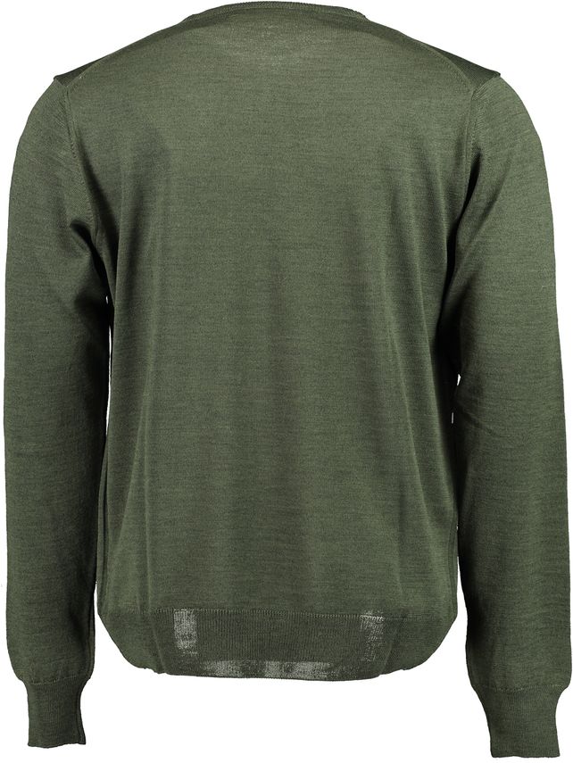 black-blue-miesten-neulepusero-merino-o-neck-vihrea-2