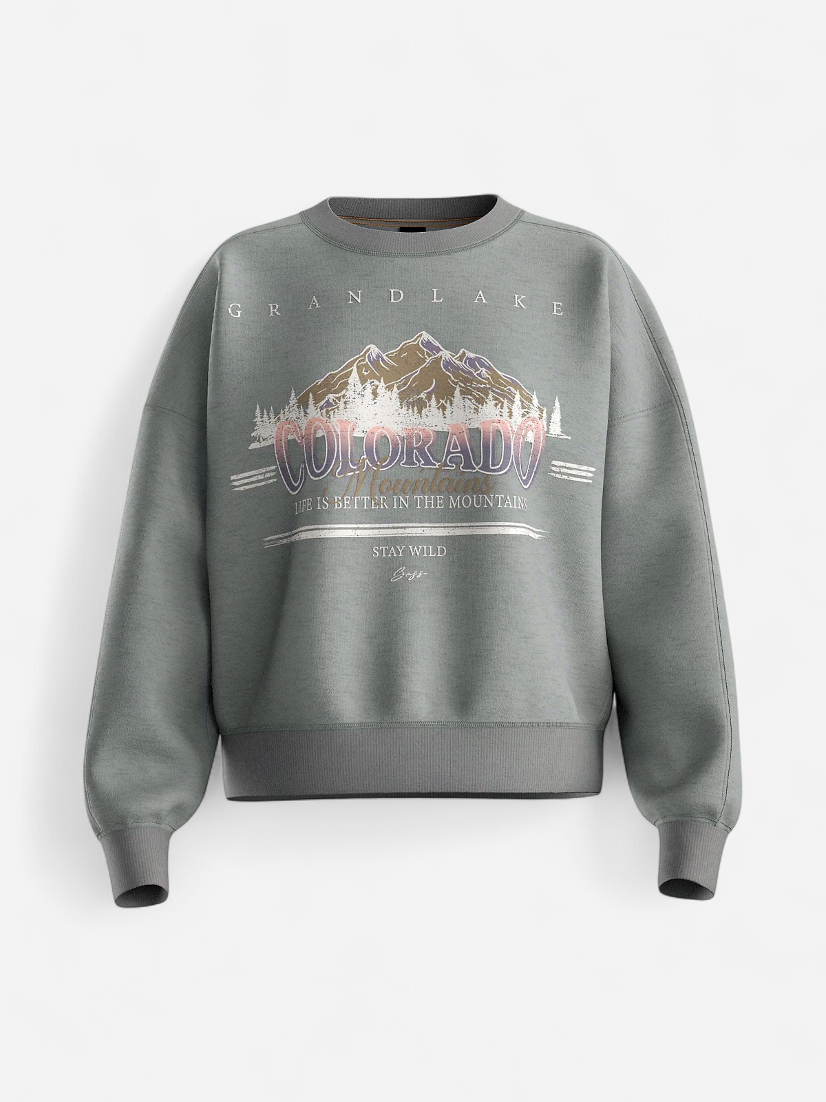 BOSS Orange naisten college, ELAND SWEATSHIRT Vaaleanharmaa - Kekäle.fi