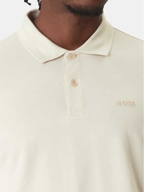 Hugo Boss miesten pikeepaita Pio 1 Polo Shirt, Beige