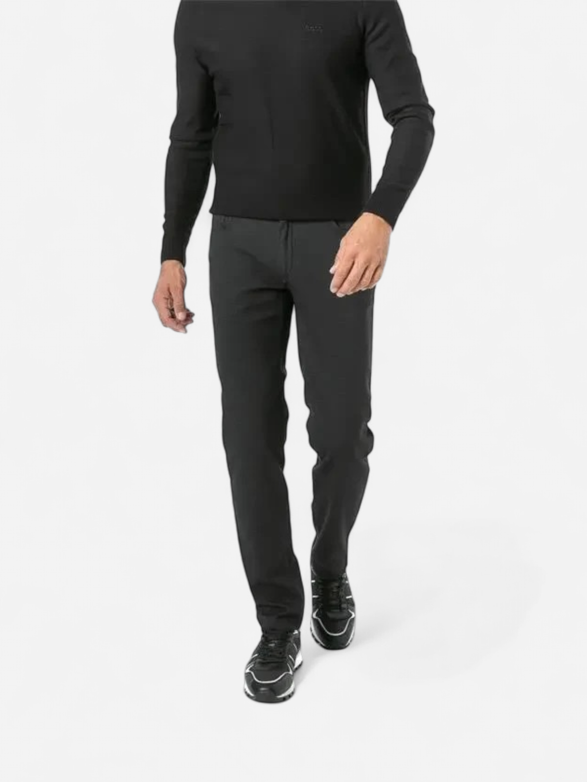 Brax Miesten Housut, CADIZ WOOL LOOK NOS Hiilenmusta - Kekäle.fi