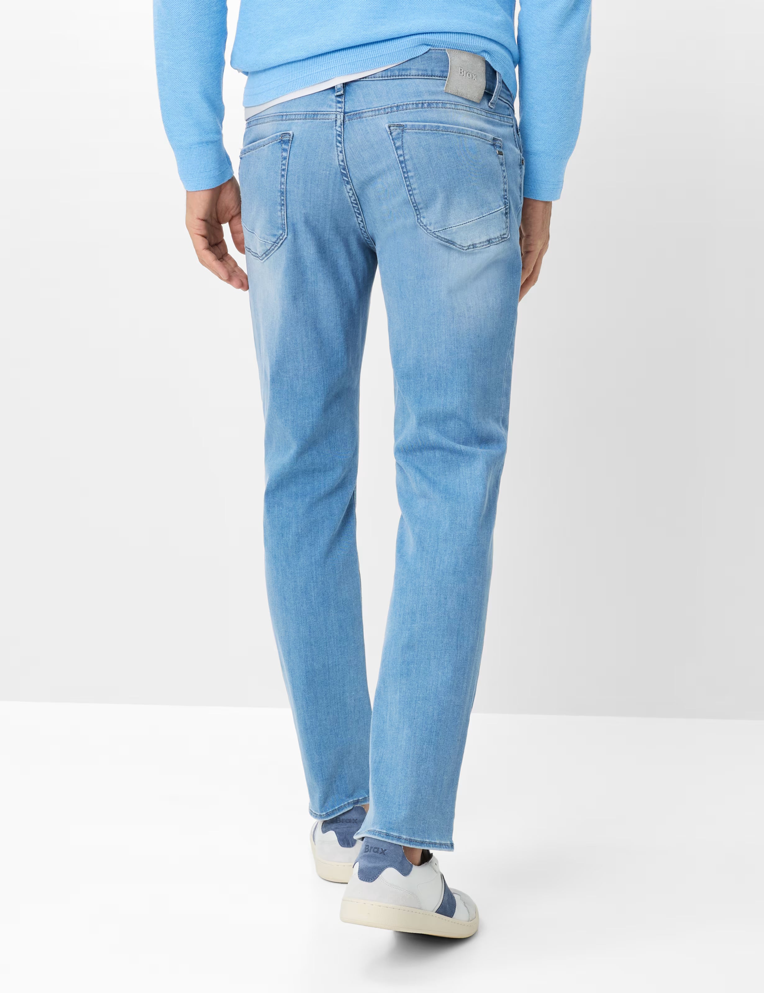 Brax miesten farkut Chuck HI Flex Extreme Light Blue Denim, vaaleansininen