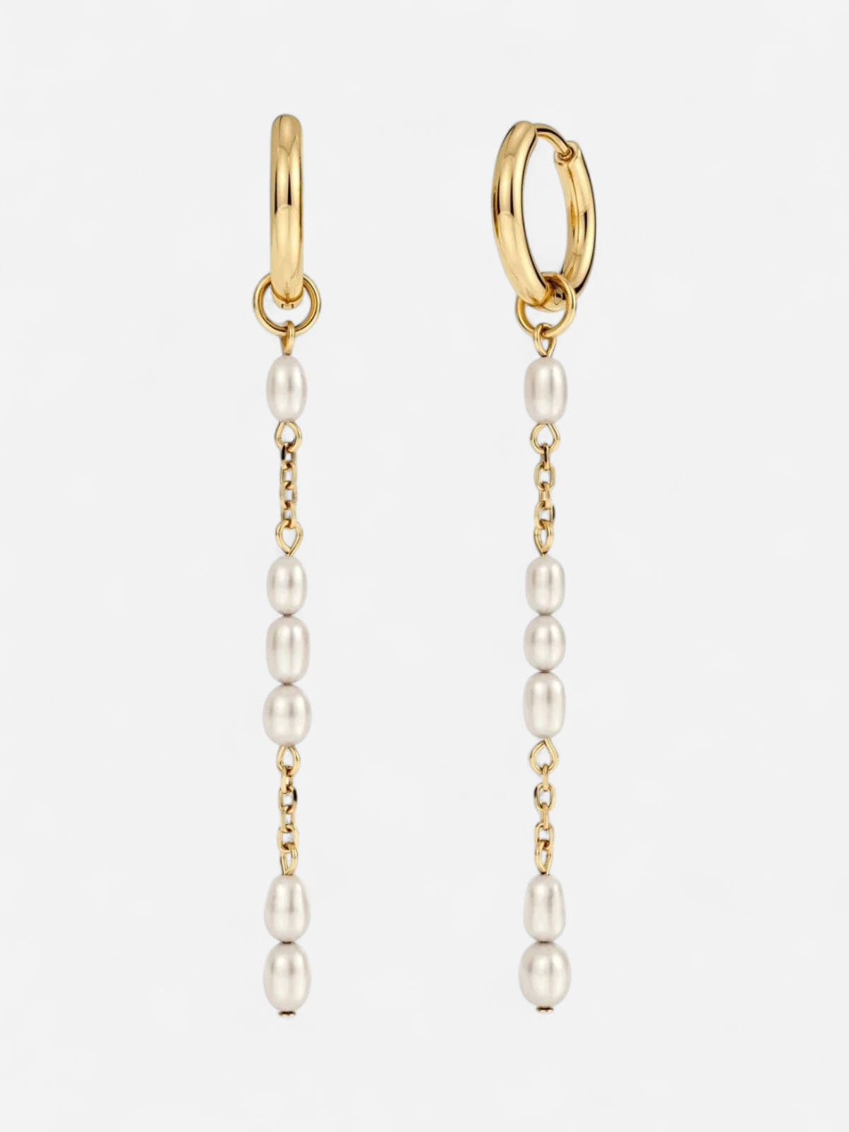 Edblad korvakorut Breeze Hoops, Gold pleated - Kekäle.fi