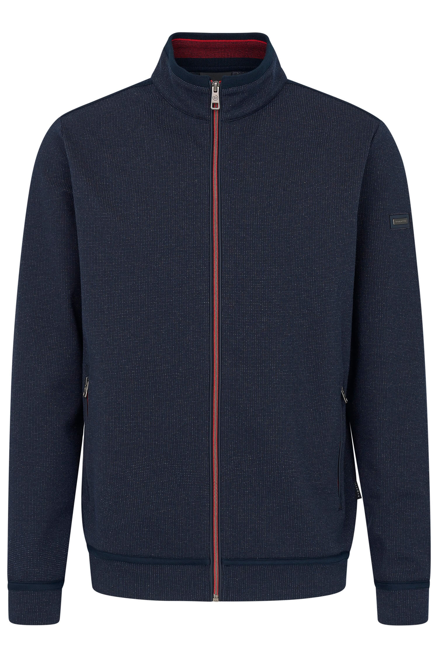 bugatti-miesten-collegetakki-full-zip-sweatshirt-tummansininen-1