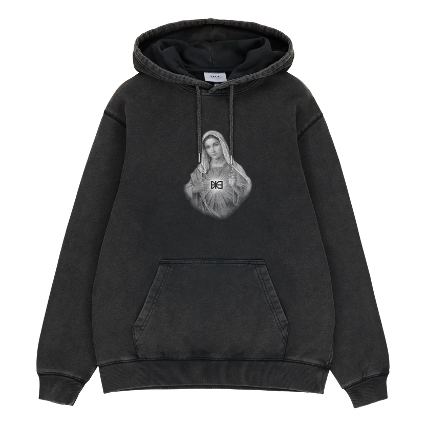 Makia miesten huppari Virgin Hooded Sweatshirt, hiilenmusta
