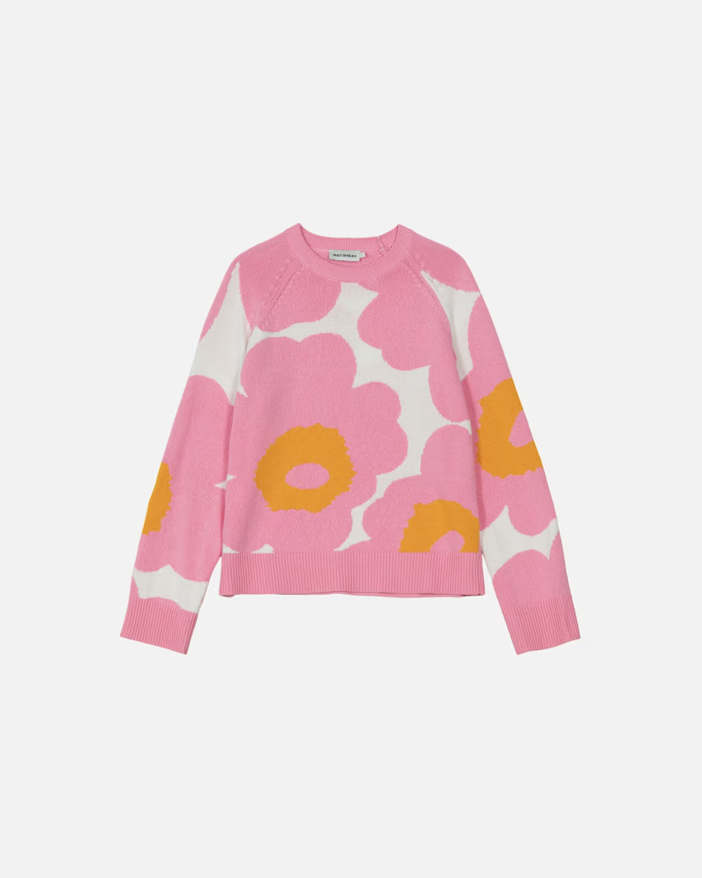 Marimekko naisten neulepusero Loitsu Unikko neulepusero, vaaleanpunainen kuosi
