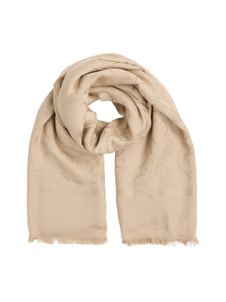 calvin-klein-accessories-naisten-huivi-k-shiny-jacquard-monogram-square-vaalea-beige-1