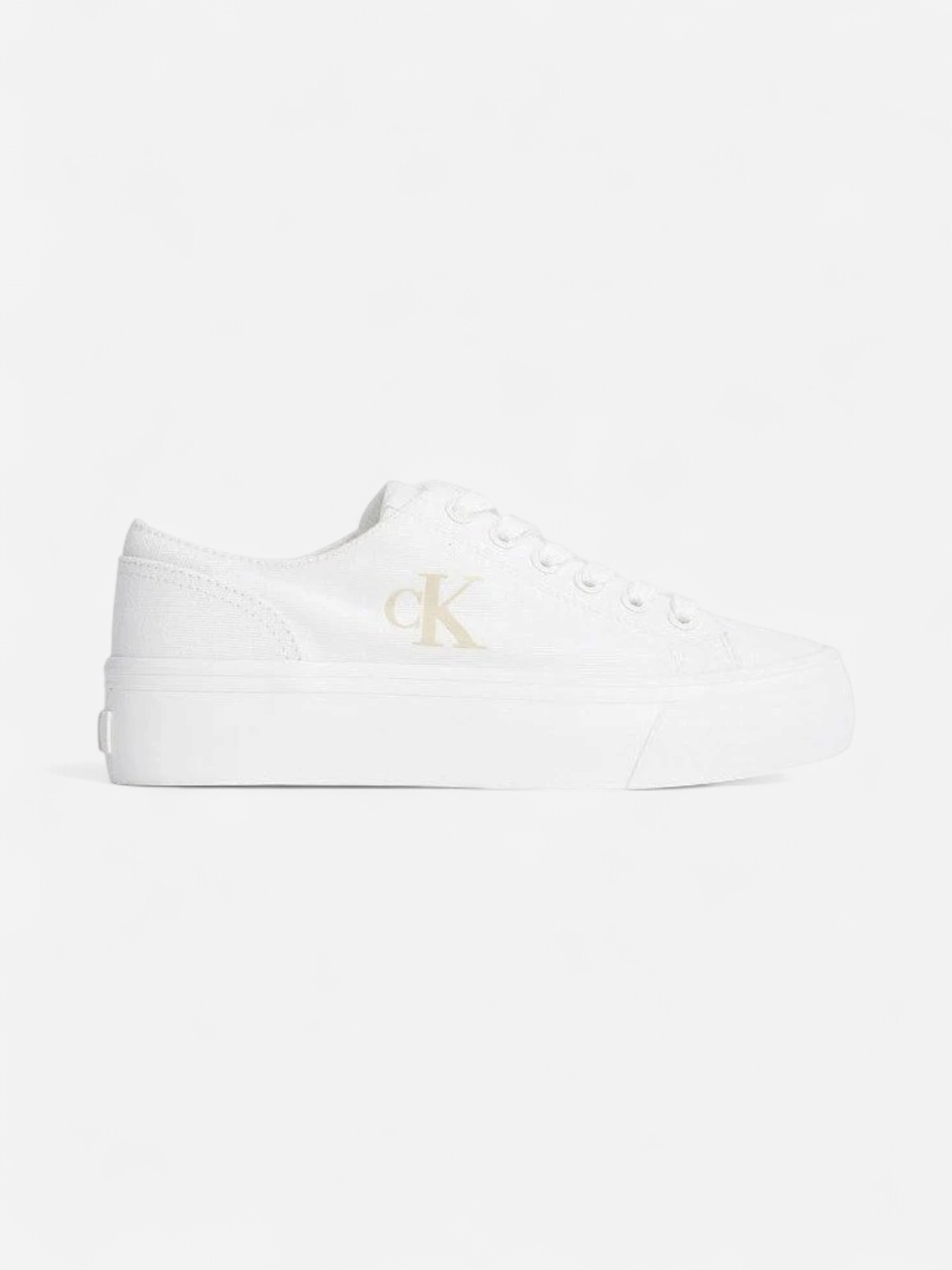 Calvin Klein Accessories naisten kengät, VULC FLATFORM LOW CV MG Valkoinen - Kekäle.fi