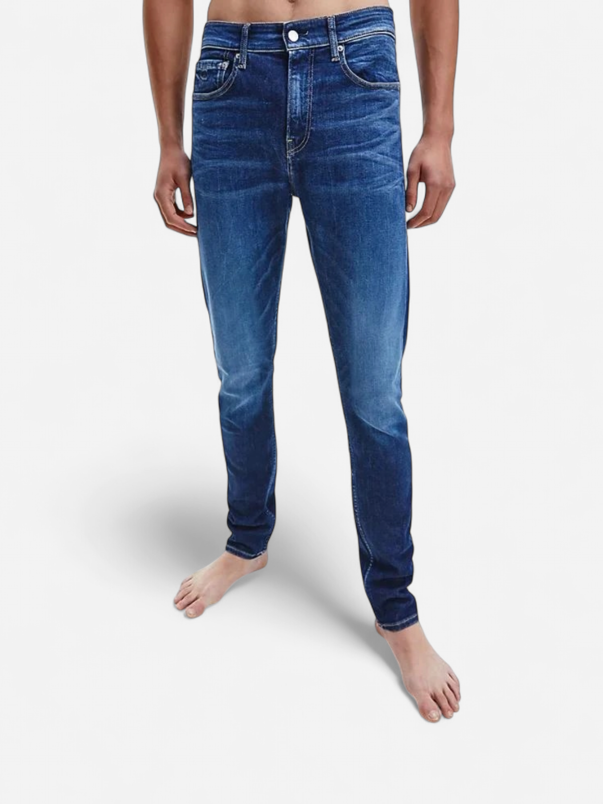 Calvin Klein Jeans Miesten Farkut, Slim Tapered 1BJ NOS Indigo - Kekäle.fi