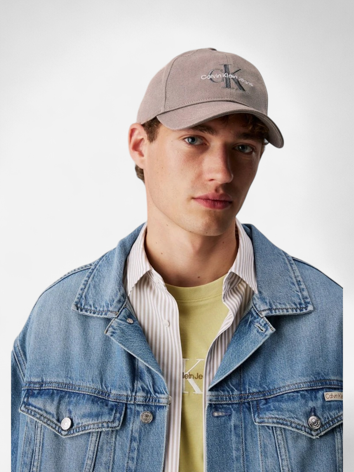 Calvin Klein Jeans miesten lippis, MONOLOGO EMBROIDERY BASEBALL CAP Harmaa - Kekäle.fi