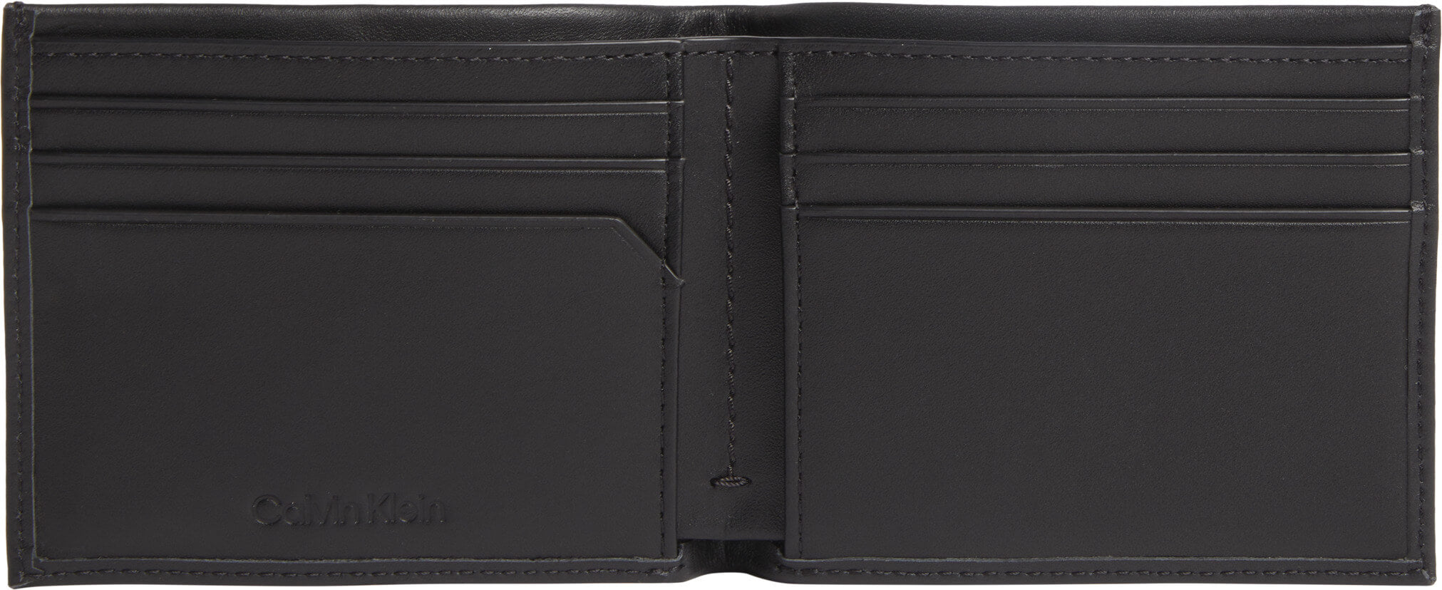 Calvin Klein Jeans Miesten Lompakko METAL CK BIFOLD 6CC W/BILL, Musta