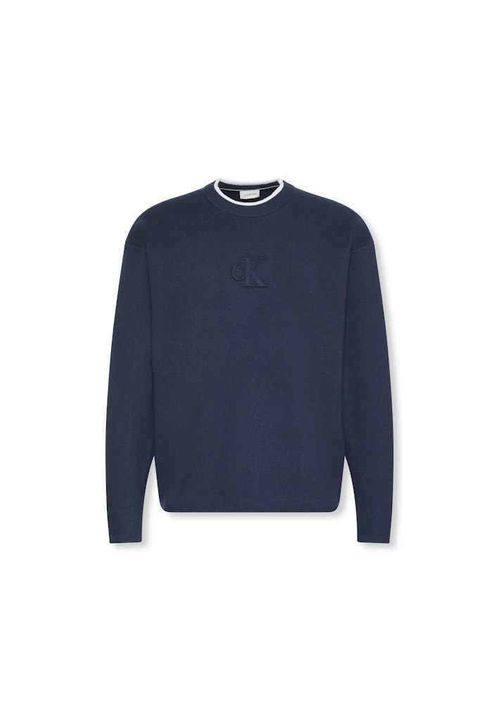 calvin-klein-jeans-miesten-neule-ls-embossed-logo-crewnk-sweater-sininen-1