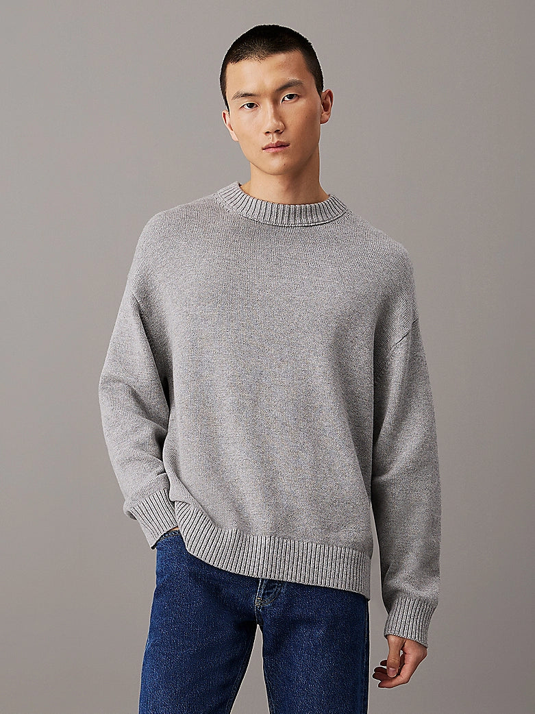 calvin-klein-jeans-miesten-neulepusero-cotton-wool-crew-neck-sweater-vaaleanharmaa-1