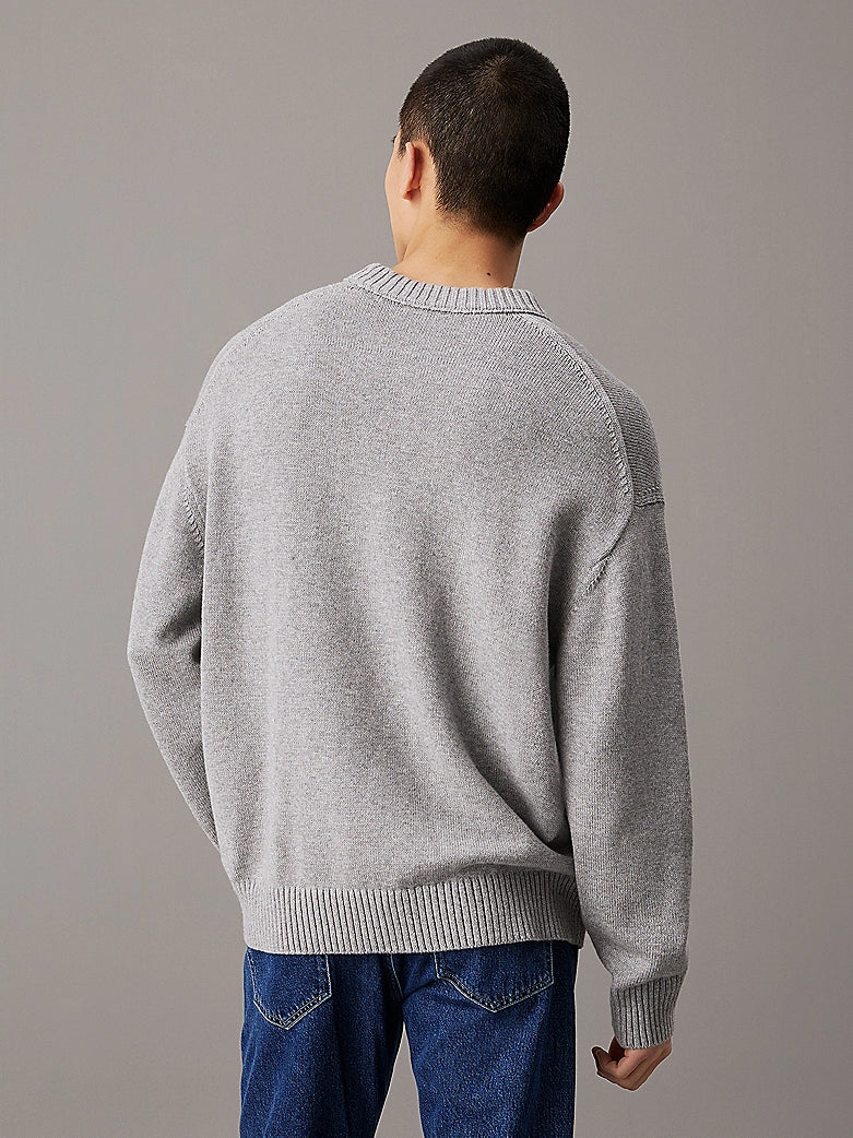 calvin-klein-jeans-miesten-neulepusero-cotton-wool-crew-neck-sweater-vaaleanharmaa-2