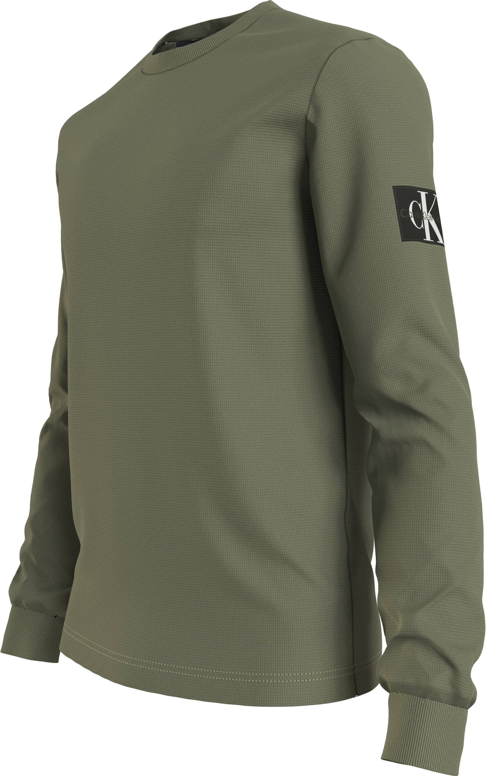 calvin-klein-jeans-miesten-paita-monologo-badge-waffle-ls-tee-armeijanvihrea-5